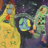 Рисунок "Выхожу в космос" на конкурс "Конкурс детского рисунка “Таинственный космос - 2018”"