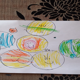 Рисунок "Планеты" на конкурс "Конкурс детского рисунка “Таинственный космос - 2022”"