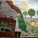 Рисунок "Пусть не будет войны" на конкурс "Конкурс детского рисунка “75 лет Великой Победе!”"