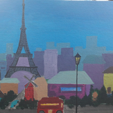 Рисунок "Волшебные сны о Париже" на конкурс "Конкурс детского рисунка по 3-й серии "Волшебные Сны""