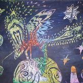 Рисунок "космический единорог" на конкурс "Конкурс детского рисунка “Таинственный космос - 2018”"