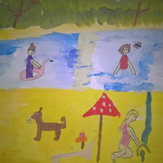 Рисунок "Лето в Бараново" на конкурс "Конкурс детского рисунка “Мой родной, любимый край”"
