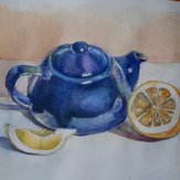 Рисунок "Чайник и лимон"