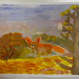 Рисунок "Осень в лесу" на конкурс "Конкурс творческого рисунка “Свободная тема-2022”"