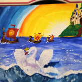 Рисунок "Сказка о царе Салтане" на конкурс "Конкурс творческого рисунка “Свободная тема-2020”"