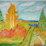 Рисунок "Осенний листопад" на конкурс "Конкурс рисунка "Осенний листопад 2017""