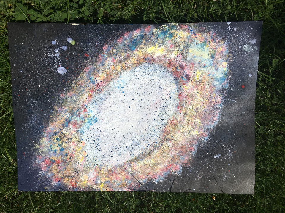 Детский рисунок - Далекая галактика