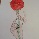 Рисунок "Роза" на конкурс "Конкурс творческого рисунка “Свободная тема-2019”"