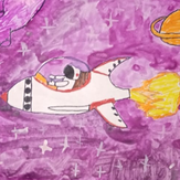 Рисунок "Космическая ракета" на конкурс "Конкурс творческого рисунка “Свободная тема-2020”"