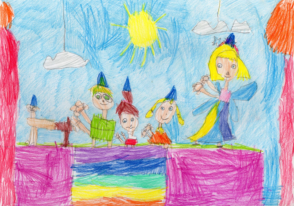 Детский рисунок - Праздник цвета