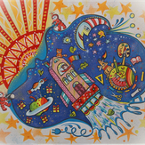 Рисунок "Мир моего творчества и фантазии" на конкурс "Второй конкурс детского рисунка по 3-й серии "Волшебные Сны""