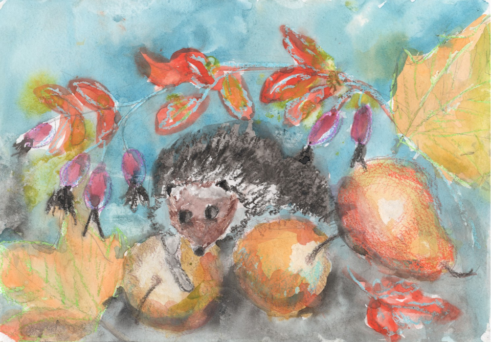 Детский рисунок - Осенние дары
