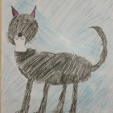 Рисунок "Мой любимый кот Семён" на конкурс "Конкурс творческого рисунка “Свободная тема-2019”"