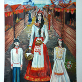 Рисунок "Национальный праздник Акатуй в Чебоксарах" на конкурс "Конкурс детского рисунка “Мой родной, любимый край”"
