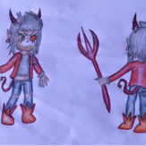 Рисунок "Демон Биби" на конкурс "Конкурс рисунка по игре Brawl Stars - “Биби и Беа: Герой или злодей?”"