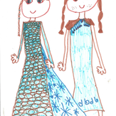 Рисунок "Анна и Эльза" на конкурс "Конкурс творческого рисунка “Свободная тема-2019”"