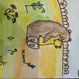 Рисунок "Братец медвежонок" на конкурс "Конкурс детского рисунка "Рисовашки - 1-6 серии""