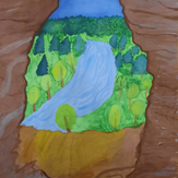 Рисунок "Очаровательный вид из пещеры Шульган Таш" на конкурс "Конкурс творческого рисунка “Свободная тема-2020”"