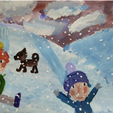 Рисунок "Первый снег"