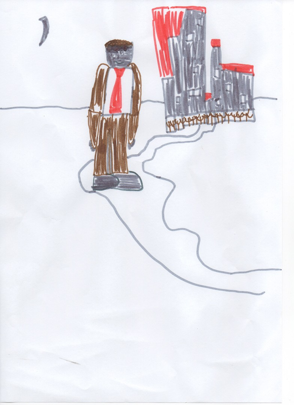 Детский рисунок - Франкинштейн