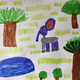 Рисунок "Утро в джунглях" на конкурс "Конкурс творческого рисунка “Свободная тема-2019”"