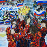Рисунок "Долгожданная победа" на конкурс "Конкурс детского рисунка “Спорт в нашей жизни”"