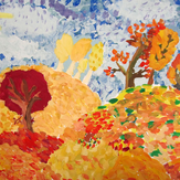 Рисунок "Тёплая осень" на конкурс "Конкурс детского рисунка “Сказочная осень - 2018”"