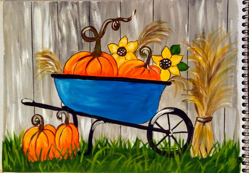 Детский рисунок - Щедрая осень
