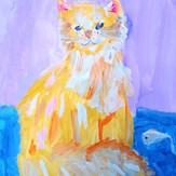 Рисунок "Котик" на конкурс "Конкурс творческого рисунка “Свободная тема-2021”"