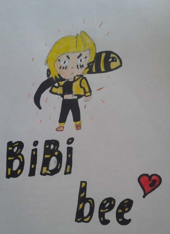 Детский рисунок - Биби-пчела