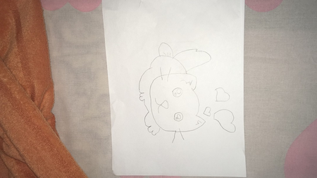 Детский рисунок - Кошечка