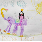 Рисунок "Путешествие принцессы на слонике"