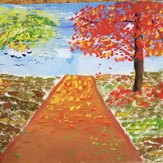 Рисунок "Осенний листопад" на конкурс "Конкурс рисунка "Осенний листопад 2017""