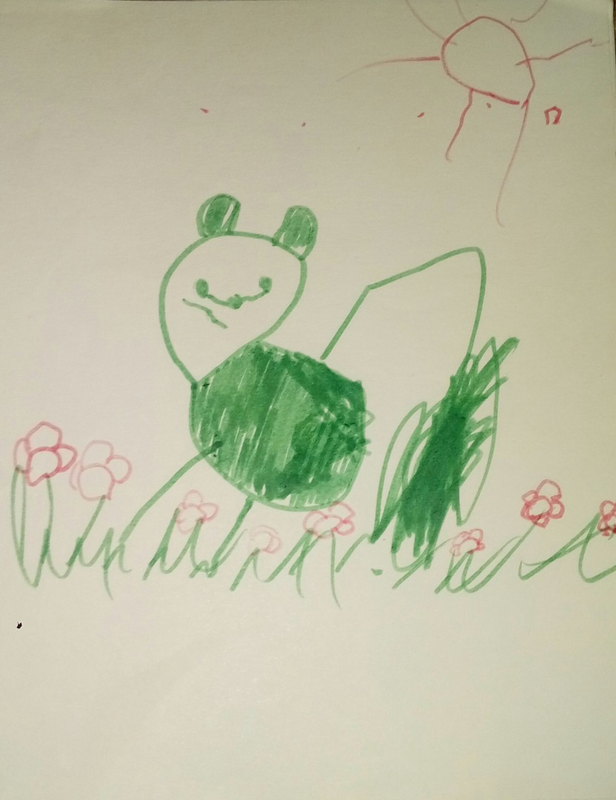 Детский рисунок - Хвостопушист