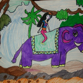 Рисунок "Путешествие" на конкурс "Конкурс детского рисунка по 2-й серии «Верный Слоник»"