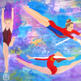 Рисунок "гимнастка" на конкурс "Конкурс творческого рисунка “Свободная тема-2019”"