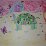 Рисунок "Слонопашка" на конкурс "Конкурс детского рисунка “Невероятные животные - 2018”"