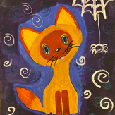 Рисунок "Котёнок по имени Гав" на конкурс "Конкурс творческого рисунка “Свободная тема-2020”"