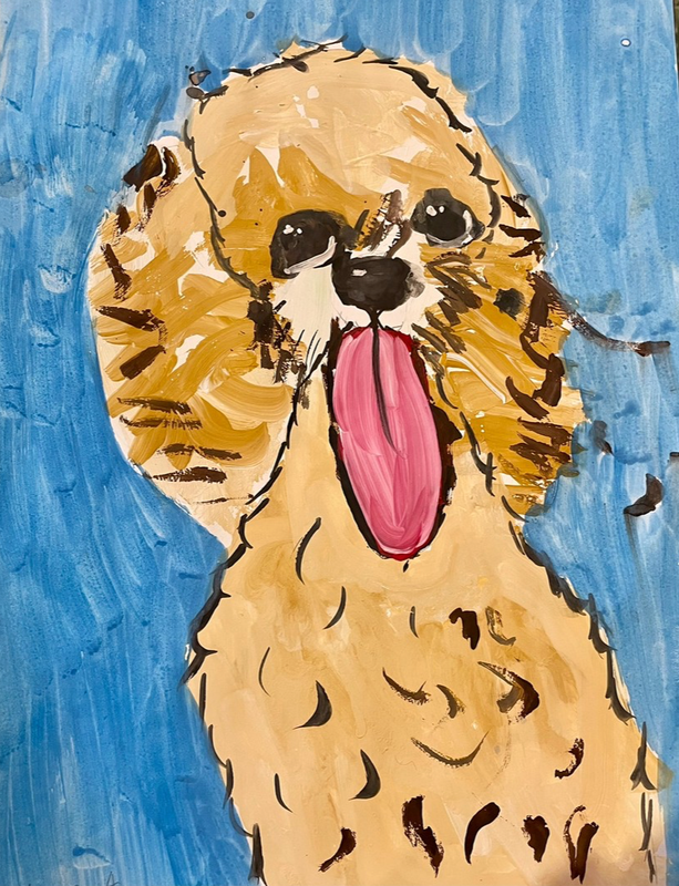 Детский рисунок - Пёс