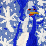 Рисунок "Снеговичок" на конкурс "Конкурс детского рисунка “Новогодняя Открытка-2019”"
