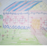 Рисунок "Тёплый дом" на конкурс "Домик для Эвелинки. 4-й конкурс рисунка по 1-й серии «Летать»"