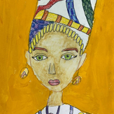 Рисунок "Нефертити" на конкурс "Конкурс творческого рисунка “Свободная тема-2022”"