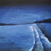 Рисунок "Ночное побережье"