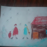 Рисунок "Дом Деда Мороза" на конкурс "Конкурс “Новогодняя Магия - 2020”"