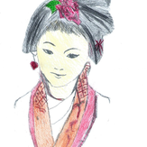 Рисунок "Мисс Китай" на конкурс "Конкурс творческого рисунка “Свободная тема-2020”"