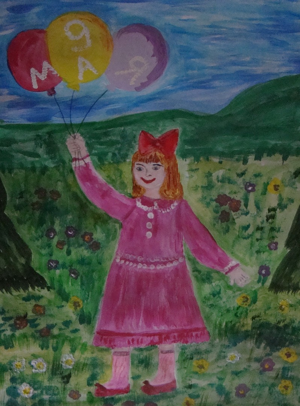 Детский рисунок - Под мирным небом