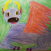 Рисунок "Летающая Каролина" на конкурс "Конкурс детского рисунка “Невероятные животные - 2018”"