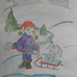 Зимняя прогулка, Мирослава Николаевна Гулага, 7 лет