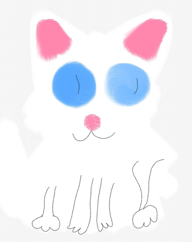 Детский рисунок - Белыш