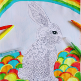 Рисунок "Радужный кролик"
